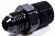 Adapter, -6 Flare to 3/8 NPT - Aluminum - Black An