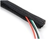 Hose and Wire Sleeve, 1/8 in Diameter, 20 ft, Split
