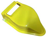 LONG HOOD SCOOP - YELLOW FIBERGLASS