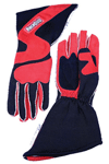 SFI-5 RED/BLK LARGE OUTSEAM ANGLE CUT