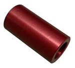 ALUM SPACER 3/8'' ID FLAT X 1.25'' LONG (RED)