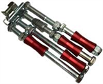 BOLT KIT FOR ADJ REAR PANHARD - RED