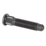 Wheel Stud, 5/8-11 in Thread, 3 in Long, 0.550 in Knurl, Steel, Black Oxide, Eac