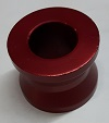 ALUM SPACER 1/2 '' ID FLAT X .800 LONG RED