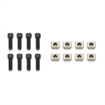 Rotor T-Nut, Bolts / T-Nuts Included, Steel, Set of 8