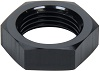 Bulkhead Fitting Nut, 12 AN, Aluminum, Black Anodized