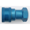Quick Disconnect, Radiator Refill Coupling, Female Half to 1/2 in NPT, Aluminum,