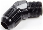 Elbow, Fitting 45º, -3 Flare to 1/8 NPT - Aluminum