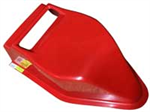 LONG HOOD SCOOP - RED FIBERGLASS