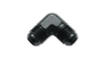 FLARE, 90º -8 Union - Aluminum - Black Anodized