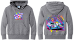 ATHLETIC GREY YOUTH HOODIE - SMALL