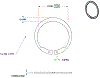Inverted External Retaining Ring, 1 7/16 OD, 1.33^ ID